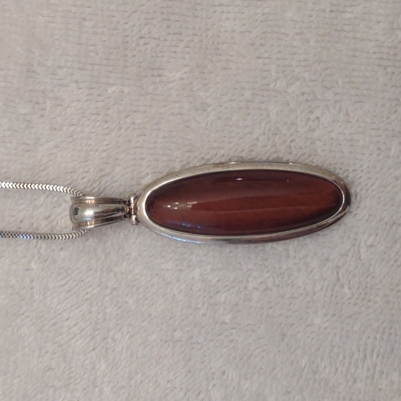 Silver chain and 3 pendants - Picture 7 of 8